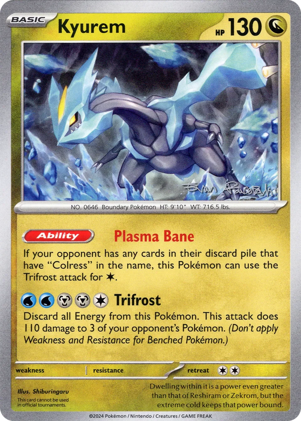 Kyurem 「WC_DECK_2024_REGIDRAGO_VSTAR No. 010」「EN」